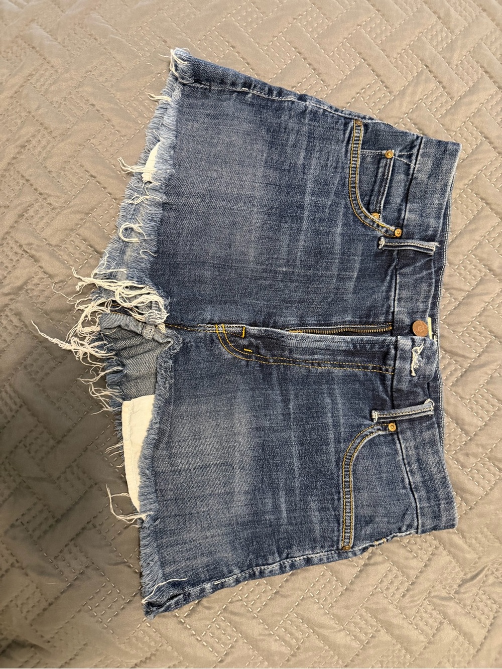 Mother Jean shorts denim Frayed Hem Women’s Jeans Shorts - Blue